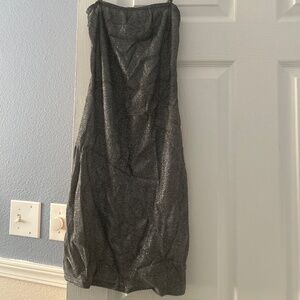 Grey glitter short dress